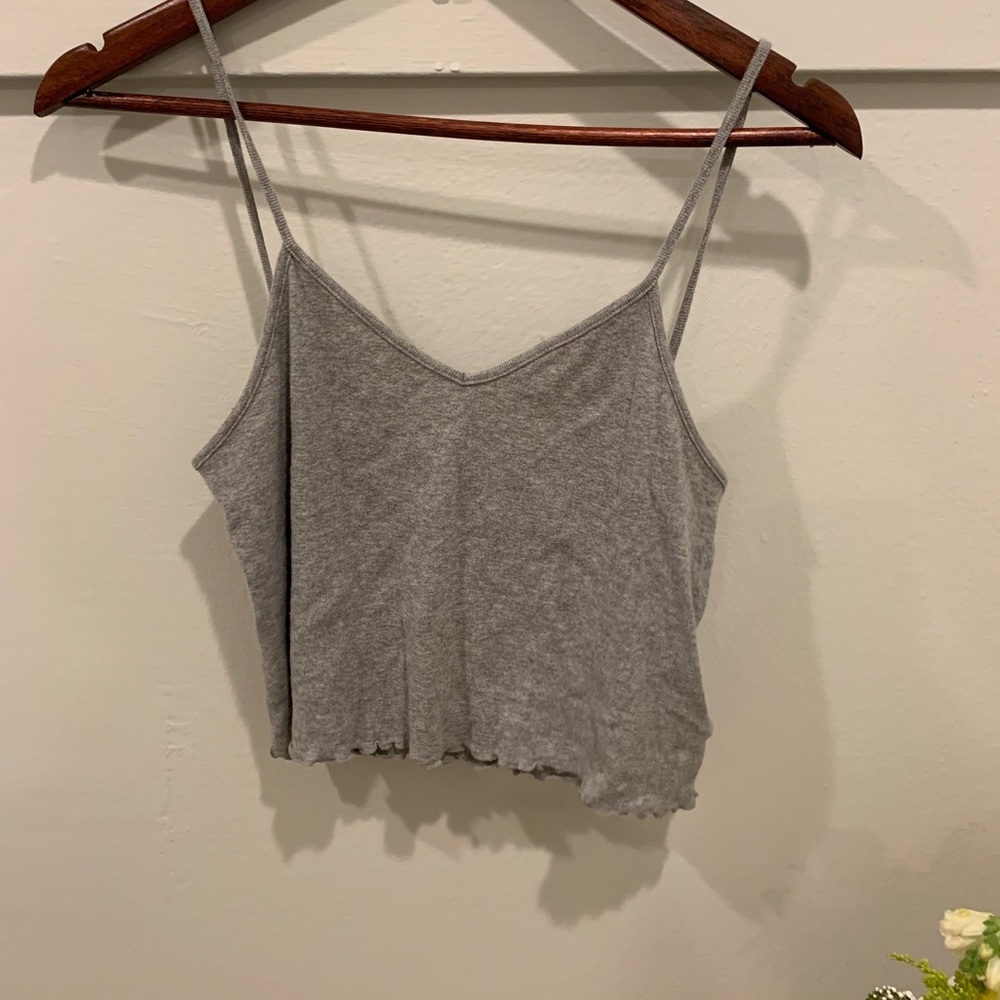 gray brandy melville (one size) tank